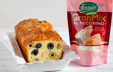 Cake alle olive e GranMix al Pecorino Ferrari