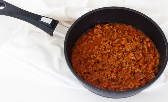 Mini lasagna al ragù di salsiccia e GranMix Fila e Gusta Ferrari