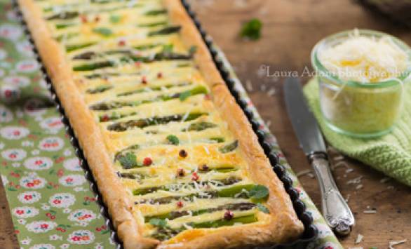 Quiche integrale agli asparagi